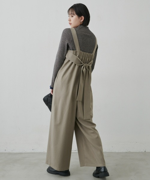 Aunt Marie's(アントマリーズ)の「ベルトオールインワン(つなぎ/オールインワン・レディース・ブラック/モカ/ライトベージュ/ライトグレー・マルチサイズ)」の20枚目の写真