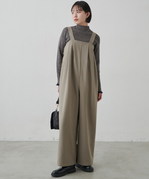 Aunt Marie's(アントマリーズ)の「ベルトオールインワン(つなぎ/オールインワン・レディース・ブラック/モカ/ライトベージュ/ライトグレー・マルチサイズ)」の17枚目の写真