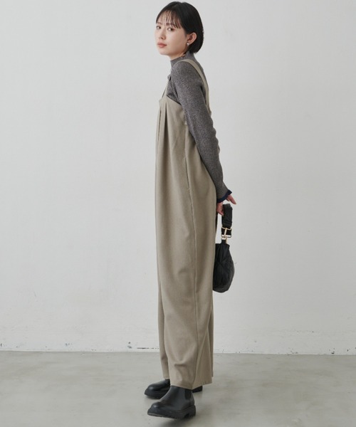 Aunt Marie's(アントマリーズ)の「ベルトオールインワン(つなぎ/オールインワン・レディース・ブラック/モカ/ライトベージュ/ライトグレー・マルチサイズ)」の21枚目の写真