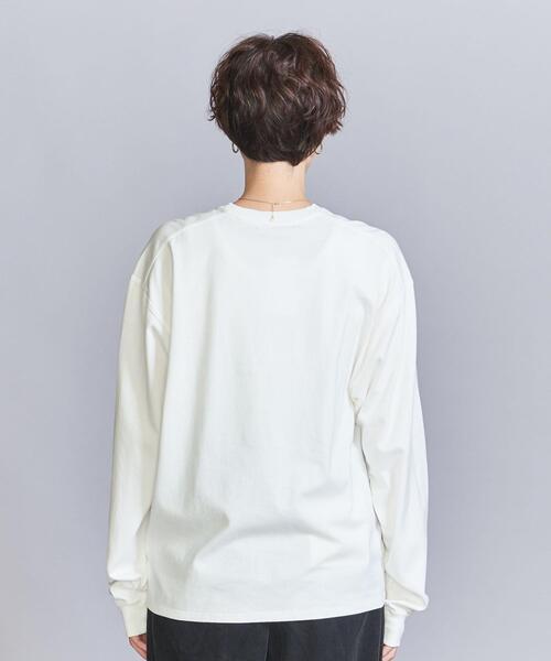 BEAUTY&YOUTH UNITED ARROWS(ビューティーアンドユースユナイテッドアローズ)の「ロゴプリント ルーズ ロングスリーブ Tシャツ(Tシャツ/カットソー・レディース・ホワイト/クリーム・FREE)」の5枚目の写真