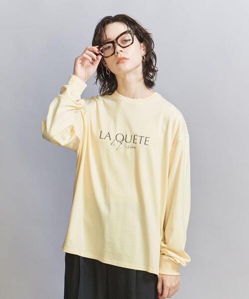 BEAUTY&YOUTH UNITED ARROWS(ビューティーアンドユースユナイテッドアローズ)の「ロゴプリント ルーズ ロングスリーブ Tシャツ(Tシャツ/カットソー・レディース・ホワイト/クリーム・FREE)」の10枚目の写真