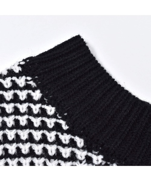 ZIDDY（ジディ）の「ZIDDY/ワッフル編2WAYカーディガン(130~160cm)（カーディガン/ボレロ・キッズ・グリーン/ブラック・160/150/140/130）」の11枚目の写真