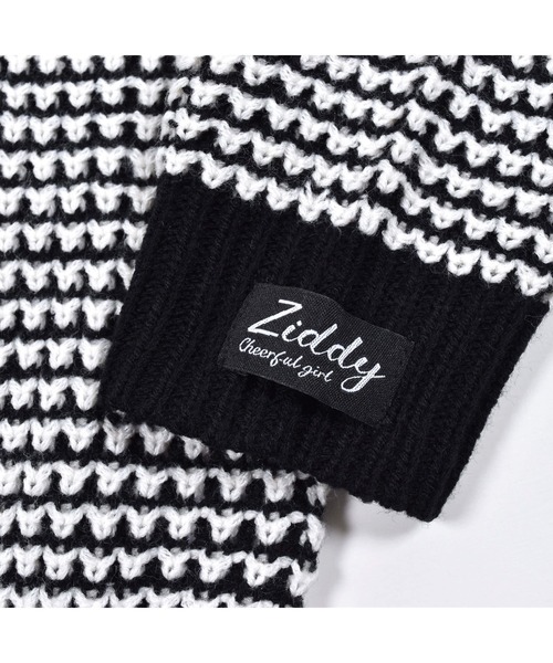 ZIDDY（ジディ）の「ZIDDY/ワッフル編2WAYカーディガン(130~160cm)（カーディガン/ボレロ・キッズ・グリーン/ブラック・160/150/140/130）」の12枚目の写真