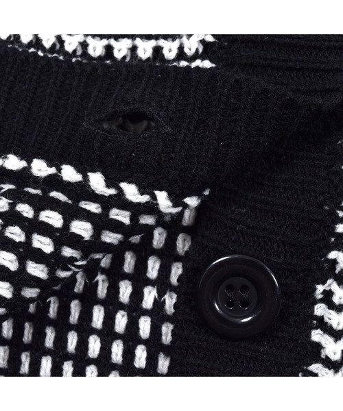 ZIDDY（ジディ）の「ZIDDY/ワッフル編2WAYカーディガン(130~160cm)（カーディガン/ボレロ・キッズ・グリーン/ブラック・160/150/140/130）」の14枚目の写真