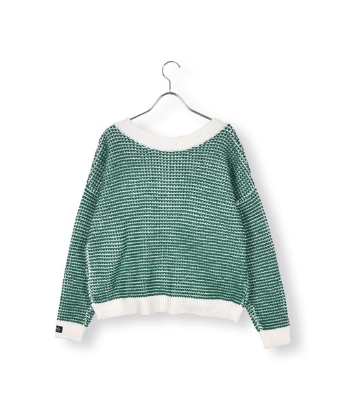 ZIDDY（ジディ）の「ZIDDY/ワッフル編2WAYカーディガン(130~160cm)（カーディガン/ボレロ・キッズ・グリーン/ブラック・160/150/140/130）」の16枚目の写真