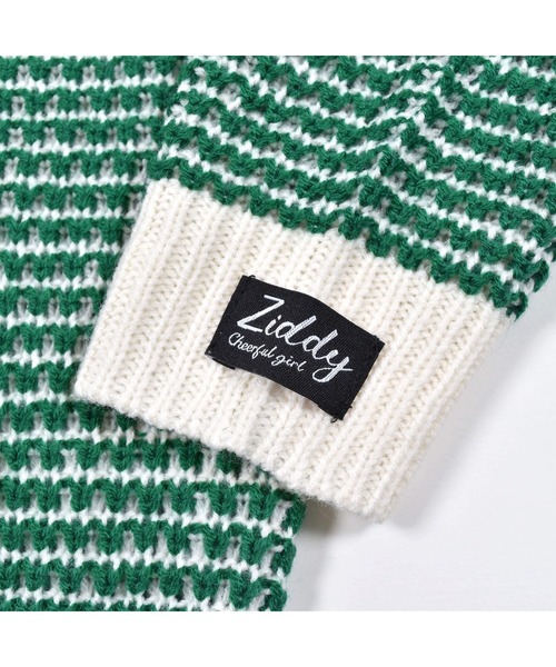 ZIDDY（ジディ）の「ZIDDY/ワッフル編2WAYカーディガン(130~160cm)（カーディガン/ボレロ・キッズ・グリーン/ブラック・160/150/140/130）」の18枚目の写真