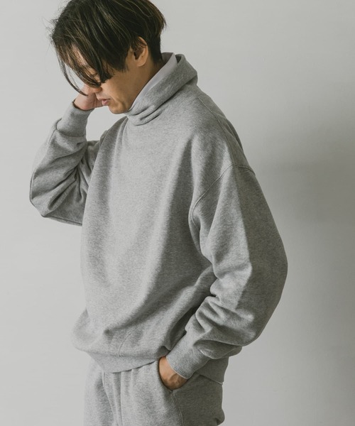 URBAN RESEARCH DOORS（アーバンリサーチドアーズ）の「『UR TECH』裏起毛モックネックスウェット（スウェット・メンズ・グレー系その他/チャコールグレー/グリーン/ブルー・X-LARGE/LARGE/MEDIUM）」の7枚目の写真