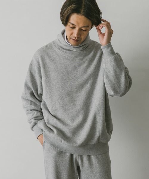 URBAN RESEARCH DOORS（アーバンリサーチドアーズ）の「『UR TECH』裏起毛モックネックスウェット（スウェット・メンズ・グレー系その他/チャコールグレー/グリーン/ブルー・X-LARGE/LARGE/MEDIUM）」の9枚目の写真