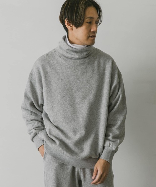 URBAN RESEARCH DOORS（アーバンリサーチドアーズ）の「『UR TECH』裏起毛モックネックスウェット（スウェット・メンズ・グレー系その他/チャコールグレー/グリーン/ブルー・X-LARGE/LARGE/MEDIUM）」の10枚目の写真