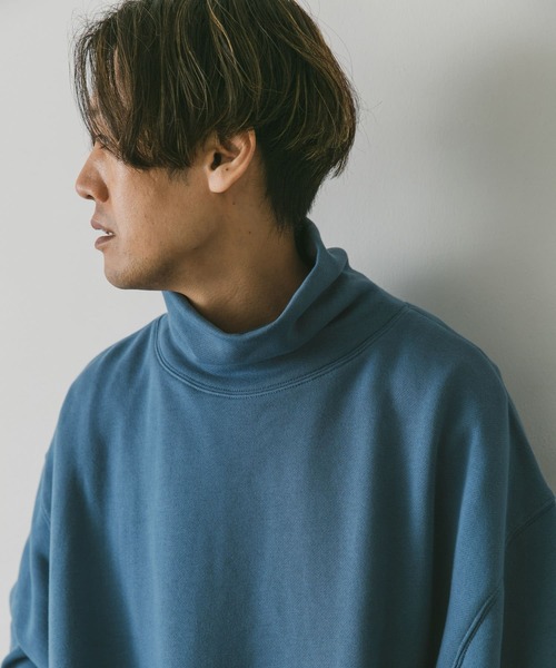 URBAN RESEARCH DOORS（アーバンリサーチドアーズ）の「『UR TECH』裏起毛モックネックスウェット（スウェット・メンズ・グレー系その他/チャコールグレー/グリーン/ブルー・X-LARGE/LARGE/MEDIUM）」の14枚目の写真