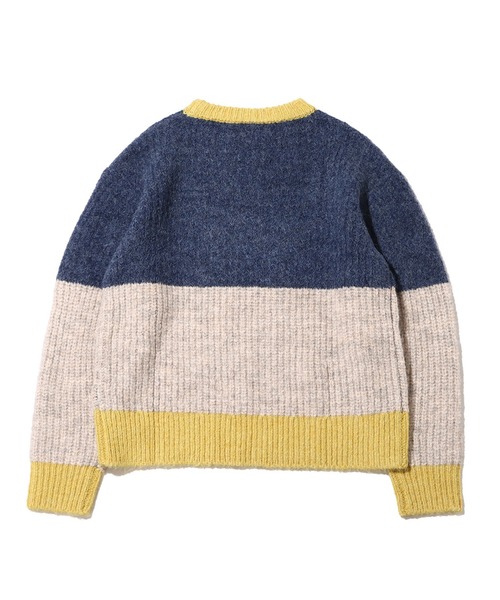 UGG（アグ）の「UGG@mos 配色ふかし ニットトップス / アグ ハイショクフカシ ニットトップス（ニット/セーター・レディース・ブルー/ブラウン・M/L）」の3枚目の写真