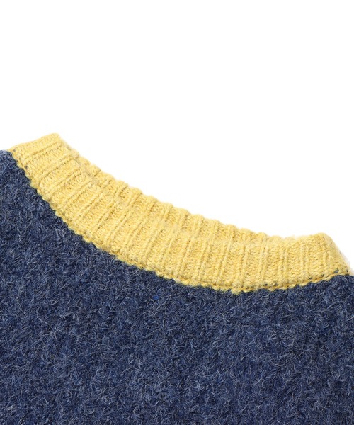 UGG（アグ）の「UGG@mos 配色ふかし ニットトップス / アグ ハイショクフカシ ニットトップス（ニット/セーター・レディース・ブルー/ブラウン・M/L）」の4枚目の写真