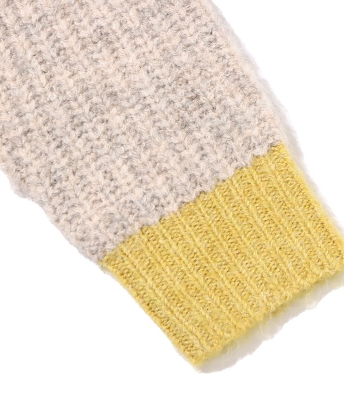 UGG（アグ）の「UGG@mos 配色ふかし ニットトップス / アグ ハイショクフカシ ニットトップス（ニット/セーター・レディース・ブルー/ブラウン・M/L）」の6枚目の写真