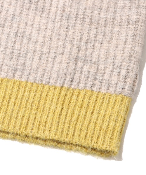 UGG（アグ）の「UGG@mos 配色ふかし ニットトップス / アグ ハイショクフカシ ニットトップス（ニット/セーター・レディース・ブルー/ブラウン・M/L）」の7枚目の写真