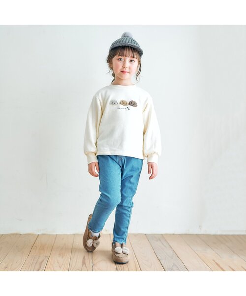 apres les cours(アプレレクール)の「ファーリボンモカシン(モカシン/デッキシューズ・キッズ・ブラウン/アイボリー・14/19/20/18/17/15 /16)」の14枚目の写真