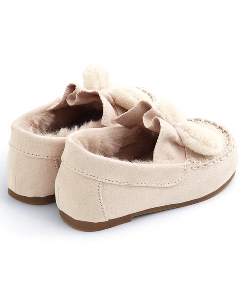 apres les cours(アプレレクール)の「ファーリボンモカシン(モカシン/デッキシューズ・キッズ・ブラウン/アイボリー・14/19/20/18/17/15 /16)」の13枚目の写真