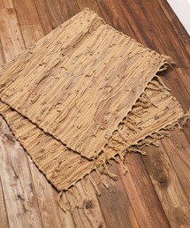 ARCHIVER（アーカイバ）の「【75】LEATHR CHINDI RUG(50x80cm)（ラグ/マット）」