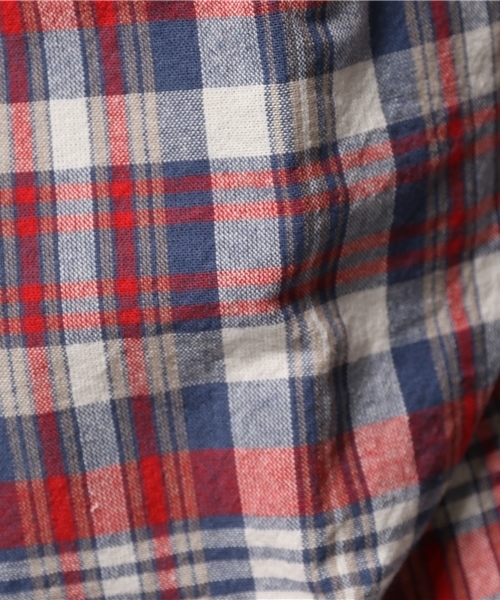 JOURNAL STANDARD（ジャーナルスタンダード）の「シャンブレーチェックレギュラーカラーシャツ # （シャツ/ブラウス・メンズ・ライトグレー/コバルトブルー/ライトグリーン・LARGE/MEDIUM）」の15枚目の写真