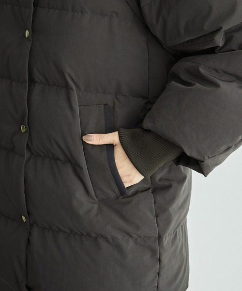 ROPE'（ロペ）の「【一部直営店舗・WEB限定】ブライトクロスダウンジャケット（ダウンジャケット/コート・レディース・ダークブラウン/オフホワイト・36/38）」の16枚目の写真