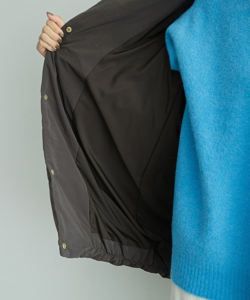 ROPE'（ロペ）の「【一部直営店舗・WEB限定】ブライトクロスダウンジャケット（ダウンジャケット/コート・レディース・ダークブラウン/オフホワイト・36/38）」の18枚目の写真