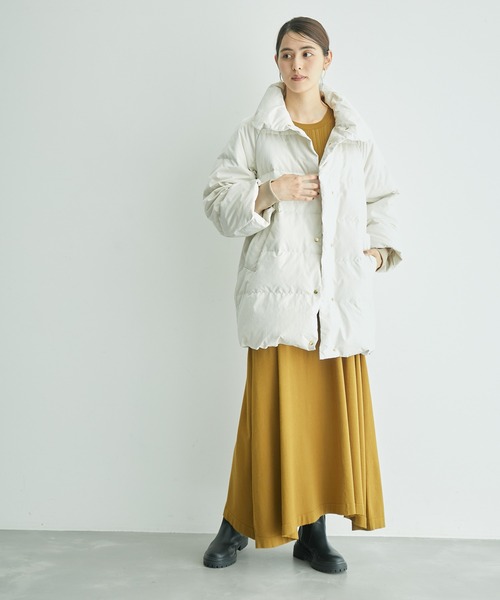 ROPE'（ロペ）の「【一部直営店舗・WEB限定】ブライトクロスダウンジャケット（ダウンジャケット/コート・レディース・ダークブラウン/オフホワイト・36/38）」の22枚目の写真