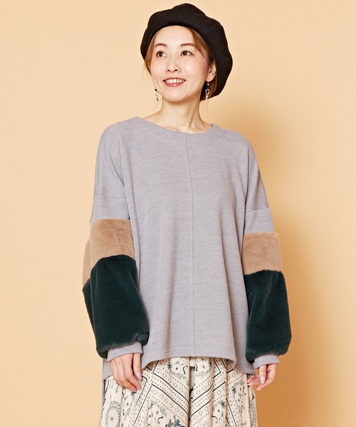 チャイハネ（チャイハネ）の「【チャイハネ】ミゼナファースリーブトップス（その他トップス・レディース・ブラック/グレー/イエロー・FREE）」の2枚目の写真