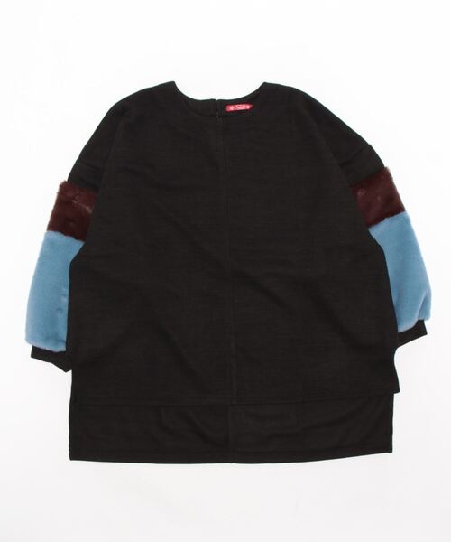 チャイハネ（チャイハネ）の「【チャイハネ】ミゼナファースリーブトップス（その他トップス・レディース・ブラック/グレー/イエロー・FREE）」の4枚目の写真