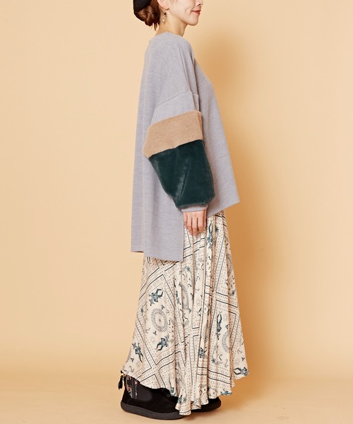 チャイハネ（チャイハネ）の「【チャイハネ】ミゼナファースリーブトップス（その他トップス・レディース・ブラック/グレー/イエロー・FREE）」の14枚目の写真