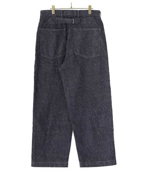 GOLD（ゴールド）の「東洋エンタープライズ GOLD / ゴールド：RECYCLED WASTE SUVIN COTTON YARN 11oz. DENIM ARMY TROUSERS：22B-GL42332[MUS]（デニムパンツ・メンズ・ネイビー・M）」の12枚目の写真
