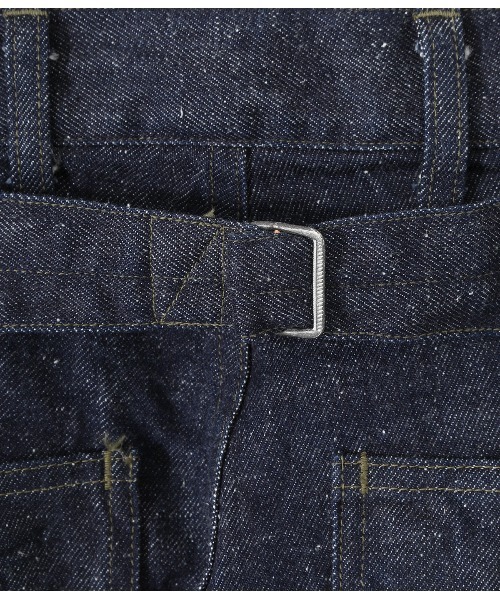 GOLD（ゴールド）の「東洋エンタープライズ GOLD / ゴールド：RECYCLED WASTE SUVIN COTTON YARN 11oz. DENIM ARMY TROUSERS：22B-GL42332[MUS]（デニムパンツ・メンズ・ネイビー・M）」の9枚目の写真