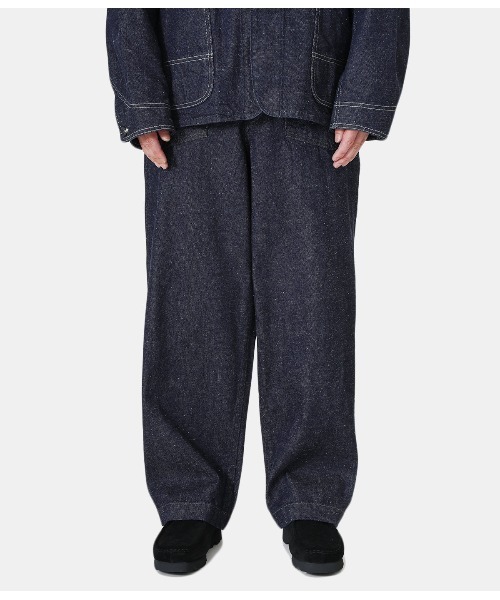 GOLD（ゴールド）の「東洋エンタープライズ GOLD / ゴールド：RECYCLED WASTE SUVIN COTTON YARN 11oz. DENIM ARMY TROUSERS：22B-GL42332[MUS]（デニムパンツ・メンズ・ネイビー・M）」の6枚目の写真