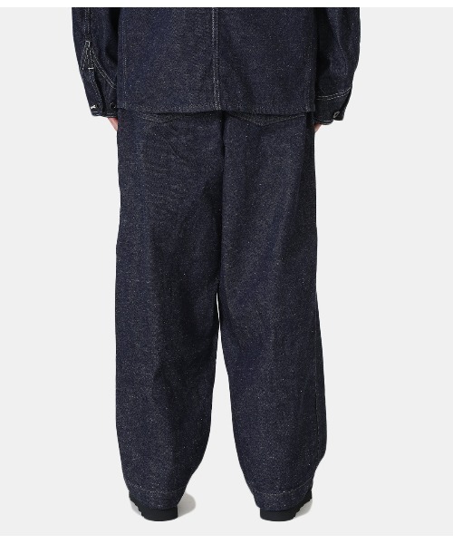 GOLD（ゴールド）の「東洋エンタープライズ GOLD / ゴールド：RECYCLED WASTE SUVIN COTTON YARN 11oz. DENIM ARMY TROUSERS：22B-GL42332[MUS]（デニムパンツ・メンズ・ネイビー・M）」の4枚目の写真