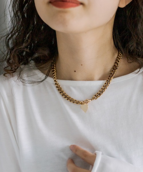 mystic（ミスティック）の「Lara チョコメッキネックレス（ネックレス・レディース・ゴールド・ONE SIZE）」の2枚目の写真