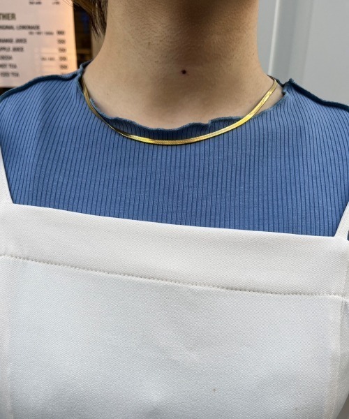 nemne store(ネンネストア)の「【低身長用サイズあり】指空きアソートリブロンT(Tシャツ/カットソー・レディース・マスタード/ピンク/アイボリー/ブラック/ブルー・SMALL/MEDIUM)」の17枚目の写真