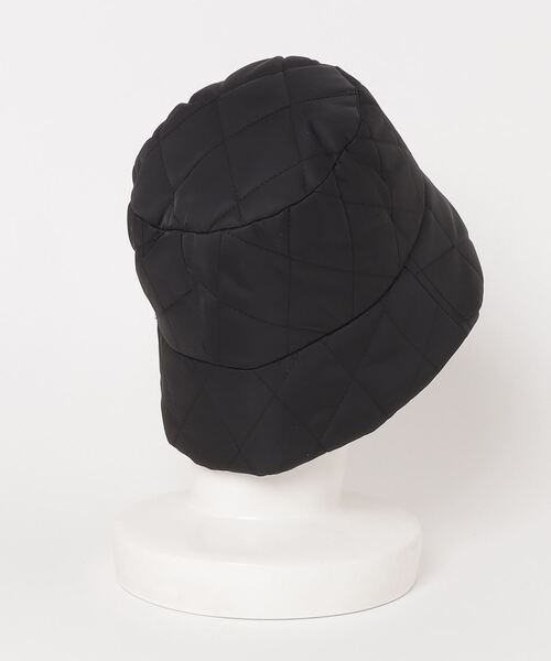 Figments（フィグメンツ）の「キルティングバケットハット（ハット・レディース・ブラック・FREE）」の4枚目の写真