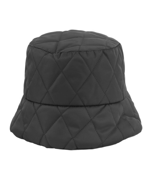 Figments（フィグメンツ）の「キルティングバケットハット（ハット・レディース・ブラック・FREE）」の8枚目の写真