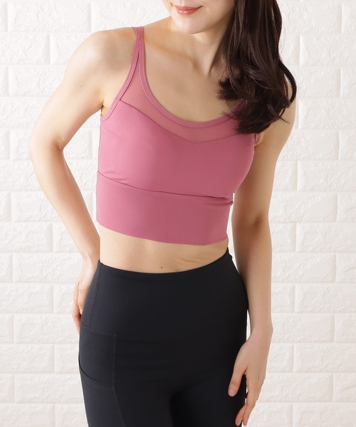 Lace Ladies（レースレディース）の「スポーツブラ ヨガウェア（スポーツブラ・レディース・ブルーグレー/パープル/ピンク/ブラック・S/M/L/XL）」の15枚目の写真