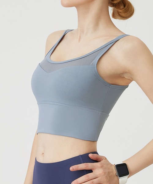 Lace Ladies（レースレディース）の「スポーツブラ ヨガウェア（スポーツブラ・レディース・ブルーグレー/パープル/ピンク/ブラック・S/M/L/XL）」の22枚目の写真