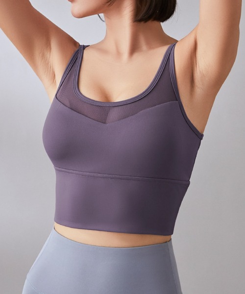 Lace Ladies（レースレディース）の「スポーツブラ ヨガウェア（スポーツブラ・レディース・ブルーグレー/パープル/ピンク/ブラック・S/M/L/XL）」の20枚目の写真