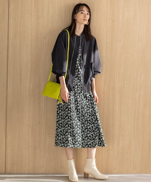 THE SHOP TK （ザ ショップ ティーケー ）の「◆【ヒルナンデス！で紹介】リブブルゾン（ブルゾン・レディース・ブラック/アイボリー・12/13）」の5枚目の写真