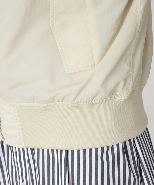 THE SHOP TK （ザ ショップ ティーケー ）の「◆【ヒルナンデス！で紹介】リブブルゾン（ブルゾン・レディース・ブラック/アイボリー・12/13）」の12枚目の写真