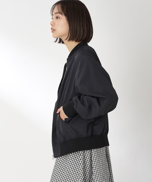 THE SHOP TK （ザ ショップ ティーケー ）の「◆【ヒルナンデス！で紹介】リブブルゾン（ブルゾン・レディース・ブラック/アイボリー・12/13）」の16枚目の写真