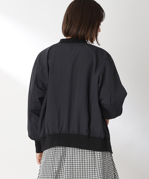 THE SHOP TK （ザ ショップ ティーケー ）の「◆【ヒルナンデス！で紹介】リブブルゾン（ブルゾン・レディース・ブラック/アイボリー・12/13）」の17枚目の写真