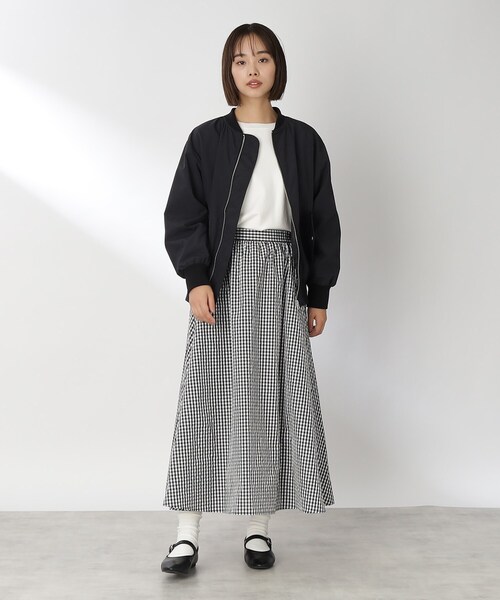 THE SHOP TK （ザ ショップ ティーケー ）の「◆【ヒルナンデス！で紹介】リブブルゾン（ブルゾン・レディース・ブラック/アイボリー・12/13）」の18枚目の写真