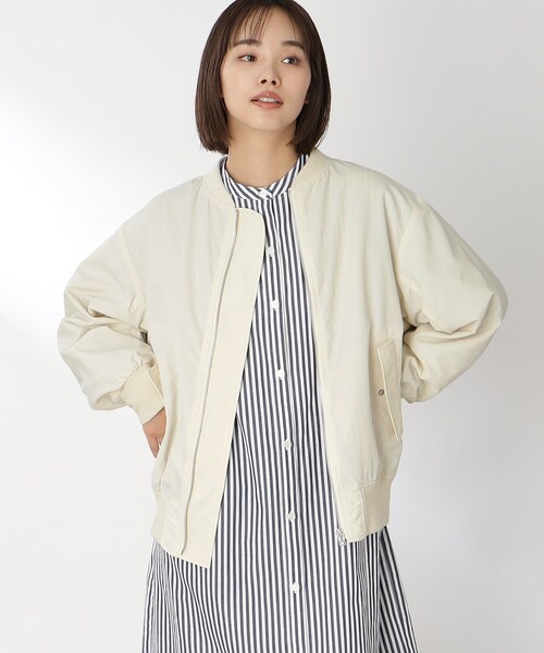 THE SHOP TK （ザ ショップ ティーケー ）の「◆【ヒルナンデス！で紹介】リブブルゾン（ブルゾン・レディース・ブラック/アイボリー・12/13）」の22枚目の写真