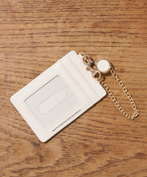 BIRTHDAY BAR（バースデイバー）の「キャスパー　PVCポケットピクニック　パスケース（パスケース・レディース・ブラック/ホワイト・フリー）」の4枚目の写真