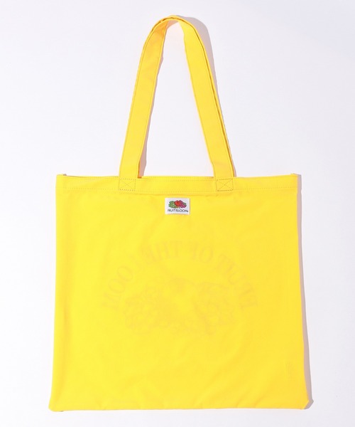FRUIT OF THE LOOM（フルーツオブザルーム）の「RETRO LOGO TOTE BAG（トートバッグ・メンズ・グレー/ブルー/イエロー/ピンク/グリーン・FREE）」の7枚目の写真
