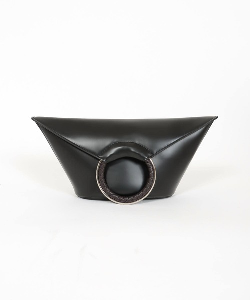 Three Four Time（ｽﾘｰﾌｫｰﾀｲﾑ）の「【cache cache / カシュカシュ】変形PUクラッチバッグ（クラッチバッグ・レディース・ブラック/ラベンダー・FREE）」の14枚目の写真