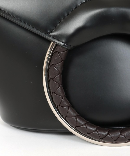 Three Four Time（ｽﾘｰﾌｫｰﾀｲﾑ）の「【cache cache / カシュカシュ】変形PUクラッチバッグ（クラッチバッグ・レディース・ブラック/ラベンダー・FREE）」の9枚目の写真