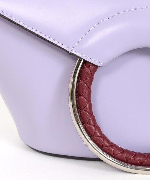 Three Four Time（ｽﾘｰﾌｫｰﾀｲﾑ）の「【cache cache / カシュカシュ】変形PUクラッチバッグ（クラッチバッグ・レディース・ブラック/ラベンダー・FREE）」の7枚目の写真